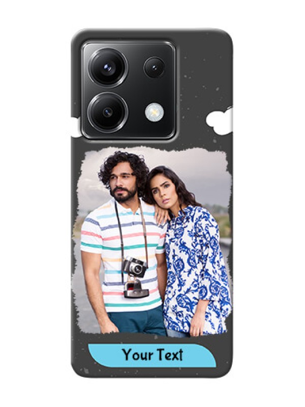 Custom Poco X6 5G Mobile Back Covers: splashes with love doodles Design