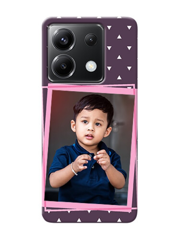 Custom Poco X6 5G Phone Cases: Triangle Pattern Dotted Design