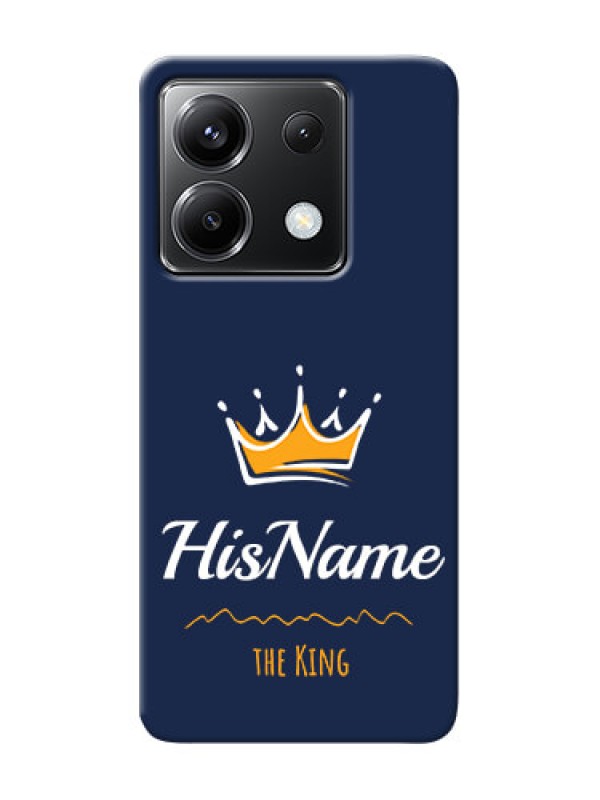 Custom Poco X6 5G King Phone Case with Name