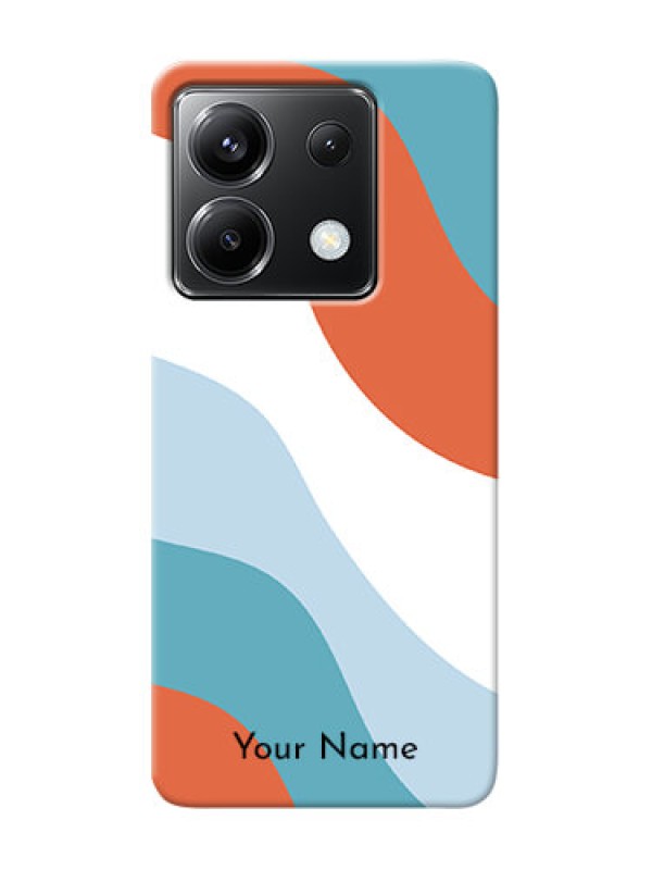 Custom Poco X6 5G Custom Mobile Case with coloured Waves Design