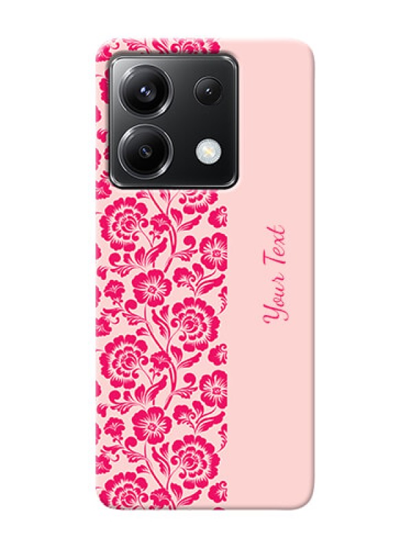 Custom Poco X6 5G Custom Phone Case with Attractive Floral Pattern Design