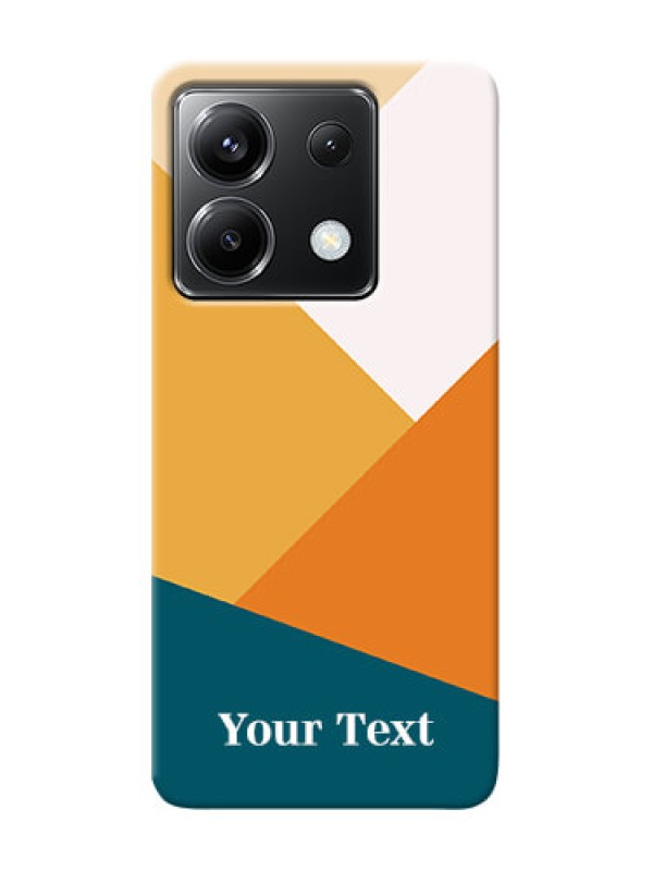 Custom Poco X6 5G Personalized Phone Case with Stacked Multicolour Design