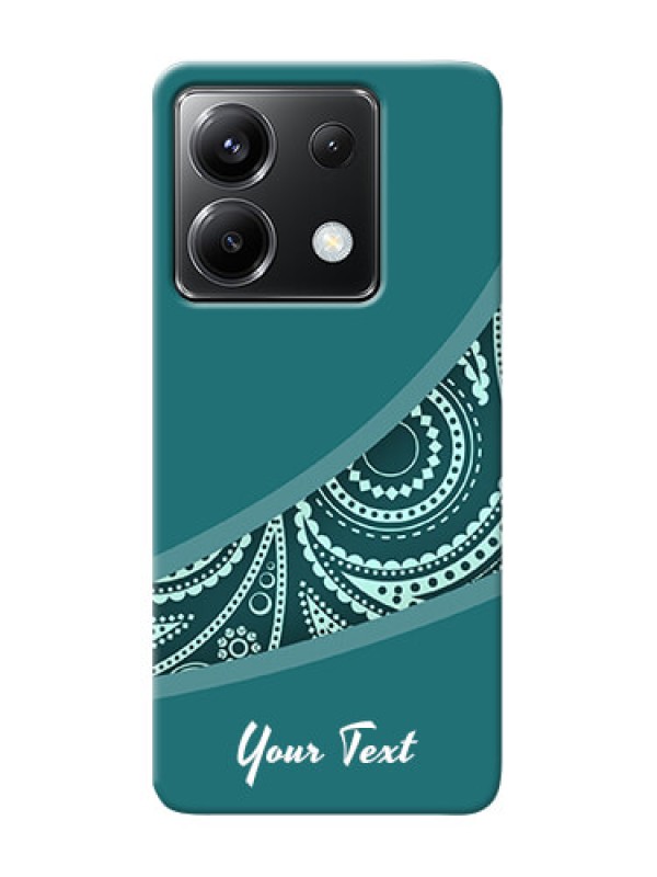 Custom Poco X6 5G Photo Printing on Case with semi visible floral Design