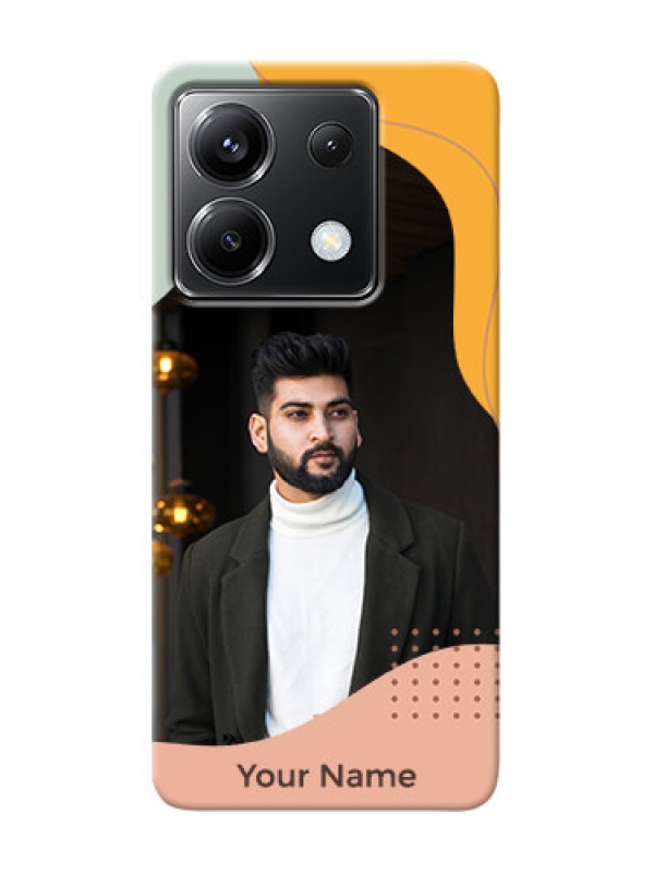 Custom Poco X6 5G Personalized Phone Case with Tricoloured overlay design