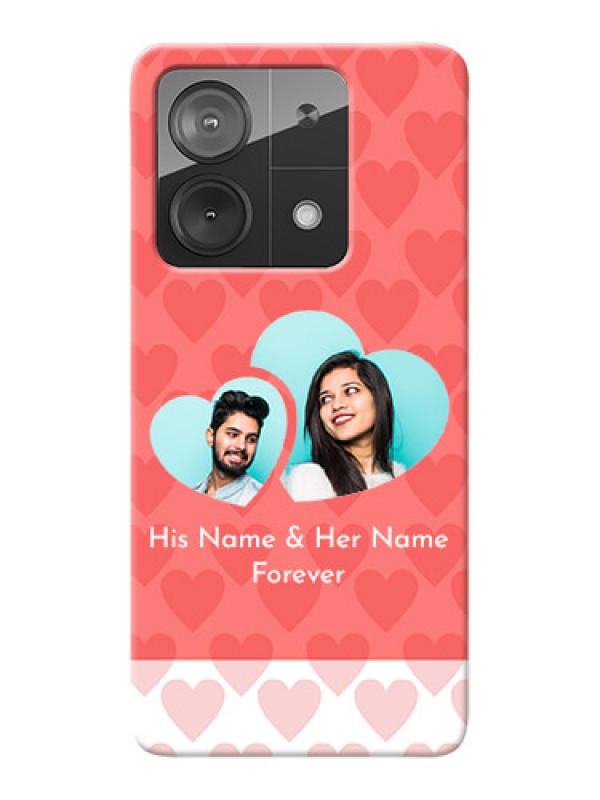 Custom Poco X6 Neo 5G personalized phone covers: Couple Pic Upload Design