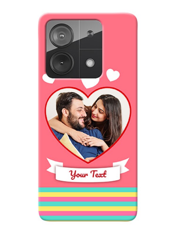 Custom Poco X6 Neo 5G Personalised mobile covers: Love Doodle Design