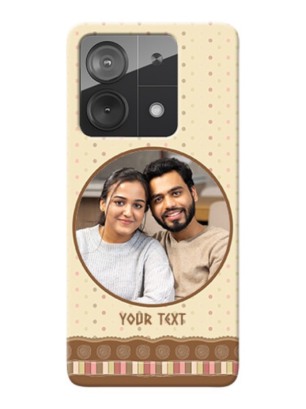 Custom Poco X6 Neo 5G Mobile Cases: Brown Dotted Mobile Case Design