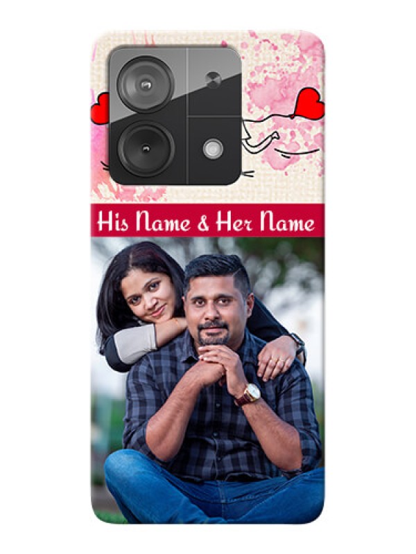 Custom Poco X6 Neo 5G phone back covers: You and Me Case Design