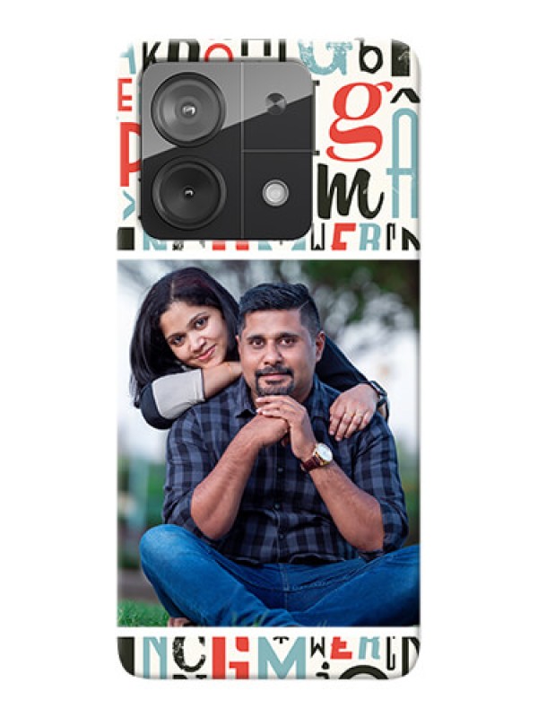 Custom Poco X6 Neo 5G custom mobile phone covers: Alphabet Design