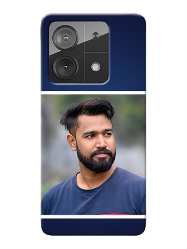 Custom Poco X6 Neo 5G Mobile Cases: Simple Royal Blue Design