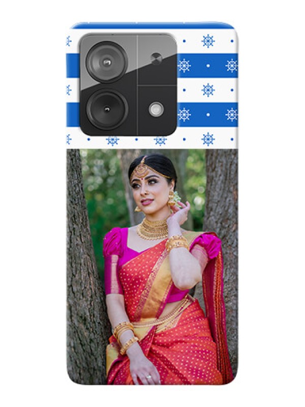 Custom Poco X6 Neo 5G custom mobile covers: Snow Pattern Design