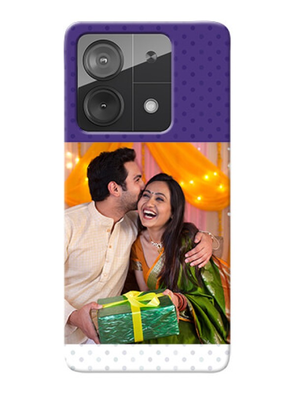 Custom Poco X6 Neo 5G mobile phone cases: Violet Pattern Design