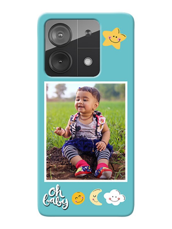 Custom Poco X6 Neo 5G Personalised Phone Cases: Smiley Kids Stars Design