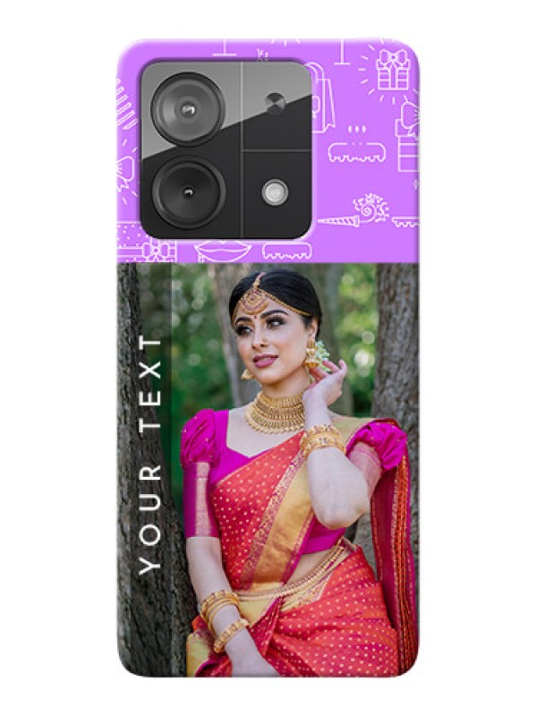 Custom Poco X6 Neo 5G Personalized Phone Cases: Birthday Icons Design