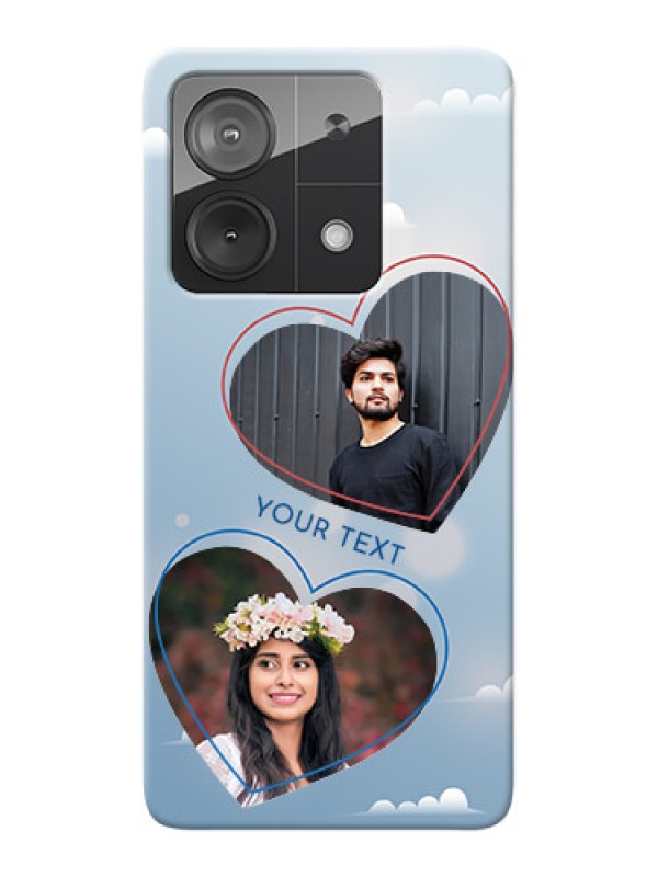 Custom Poco X6 Neo 5G Phone Cases: Blue Color Couple Design