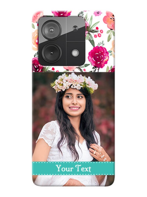 Custom Poco X6 Neo 5G Personalized Mobile Cases: Watercolor Floral Design