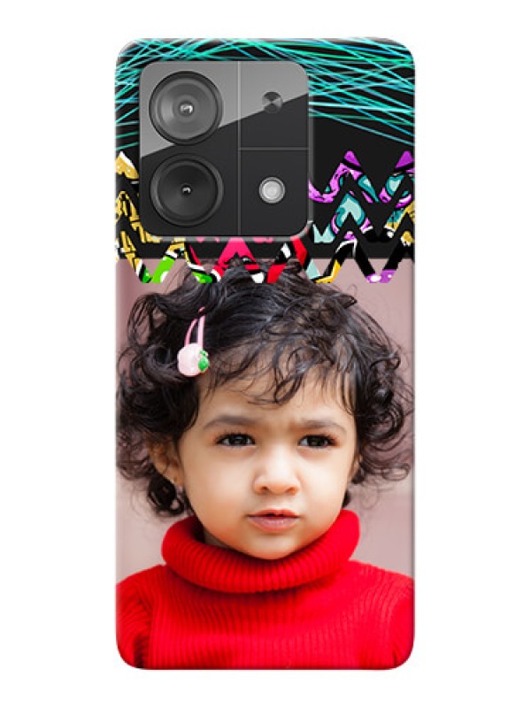 Custom Poco X6 Neo 5G personalized phone covers: Neon Abstract Design