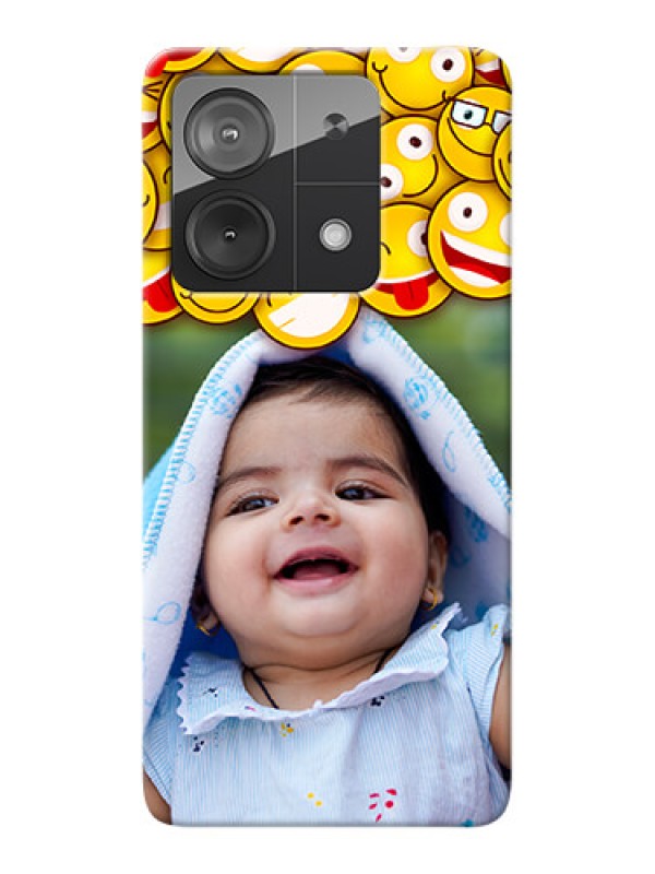 Custom Poco X6 Neo 5G Custom Phone Cases with Smiley Emoji Design