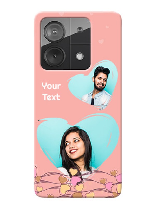 Custom Poco X6 Neo 5G customized phone cases: Love Doodle Design