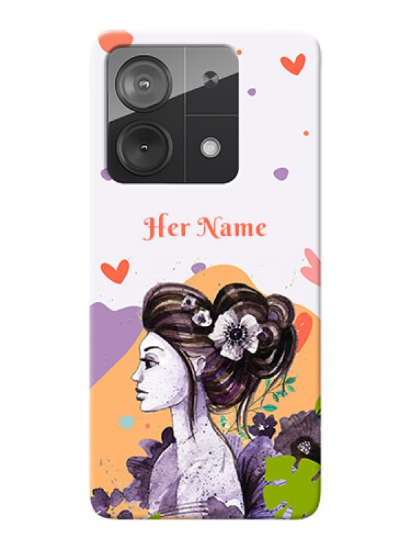 Custom Poco X6 Neo 5G Personalized Phone Case with Woman And Nature Design