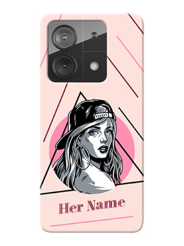 Custom Poco X6 Neo 5G Personalized Phone Case with Rockstar Girl Design