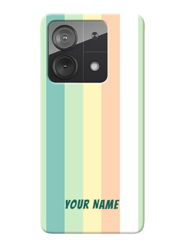 Custom Poco X6 Neo 5G Photo Printing on Case with Multiwithcolour Stripes Design
