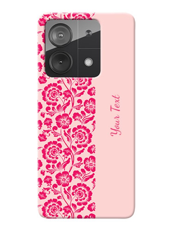 Custom Poco X6 Neo 5G Custom Phone Case with Attractive Floral Pattern Design