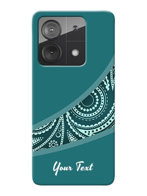 Custom Poco X6 Neo 5G Photo Printing on Case with semi visible floral Design