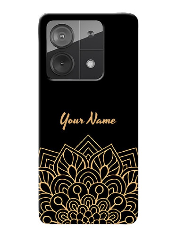 Custom Poco X6 Neo 5G Custom Phone Case with Golden mandala Design