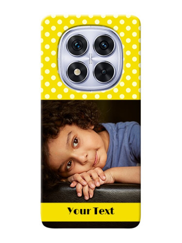 Custom Poco X7 5G Custom Mobile Covers: Bright Yellow Case Design