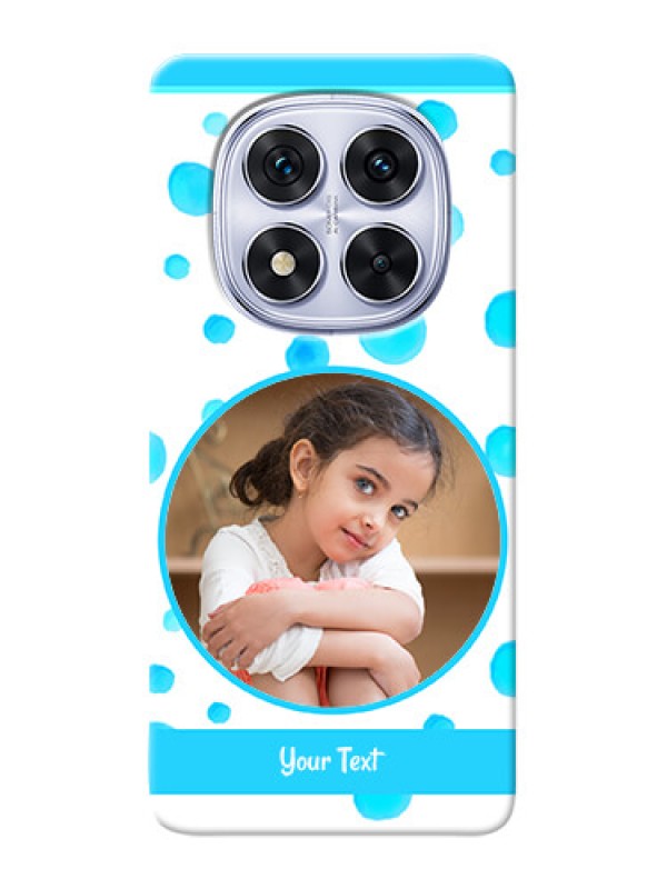 Custom Poco X7 5G Custom Phone Covers: Blue Bubbles Pattern Design