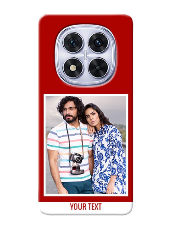 Custom Poco X7 5G mobile phone covers: Simple Red Color Design