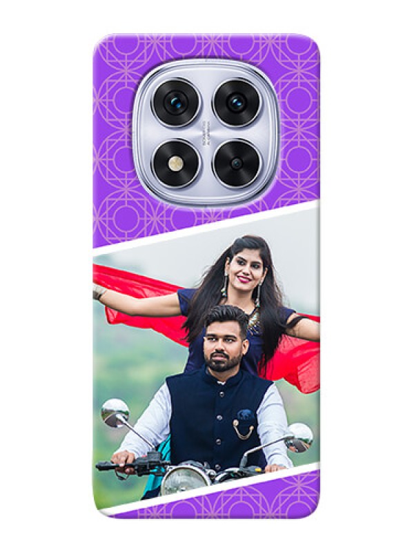 Custom Poco X7 5G mobile back covers online: violet Pattern Design