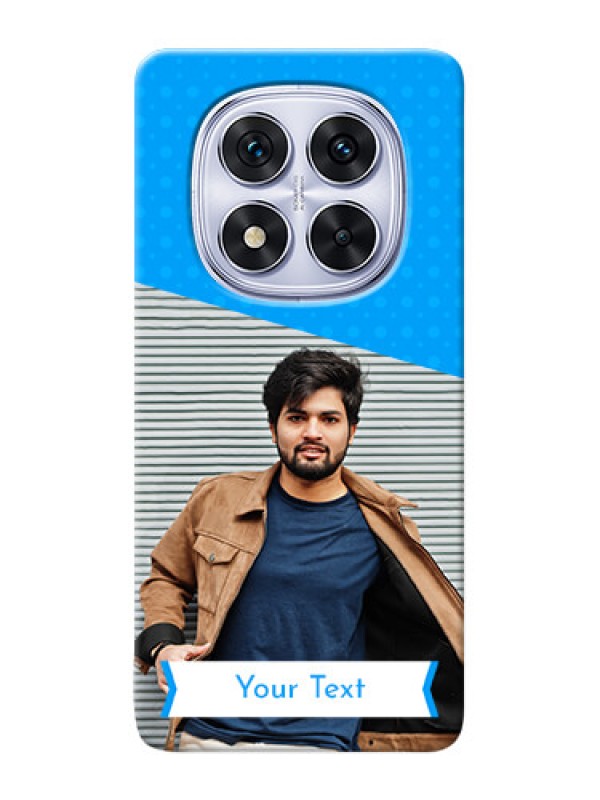 Custom Poco X7 5G Personalized Mobile Covers: Simple Blue Color Dotted Design