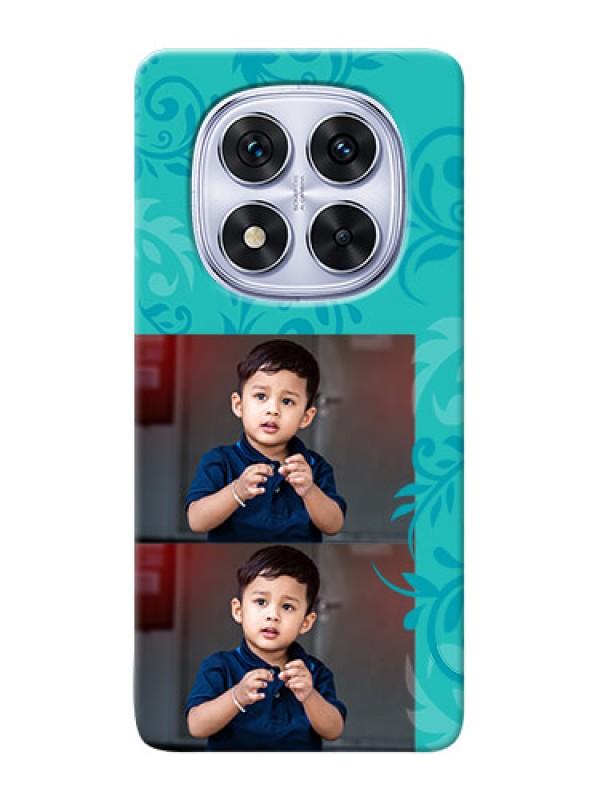 Custom Poco X7 5G Mobile Cases with Photo and Green Floral Design