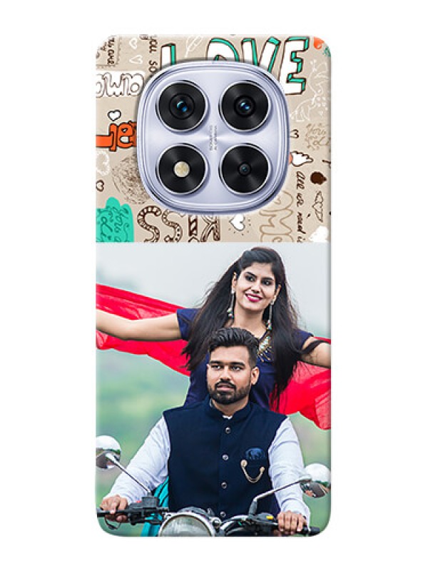 Custom Poco X7 5G Personalised mobile covers: Love Doodle Pattern