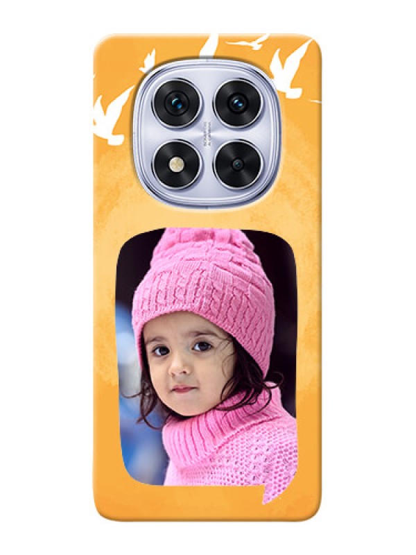 Custom Poco X7 5G Phone Covers: Water Color Design with Bird Icons