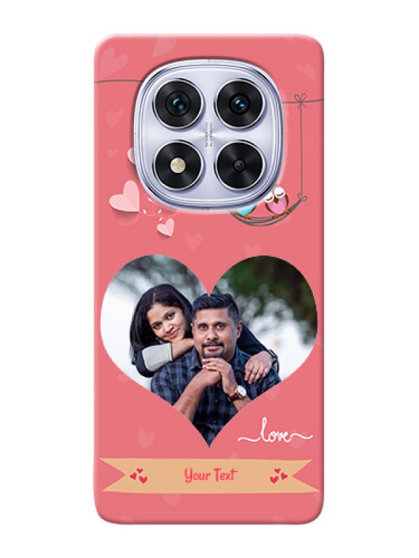 Custom Poco X7 5G custom phone covers: Peach Color Love Design