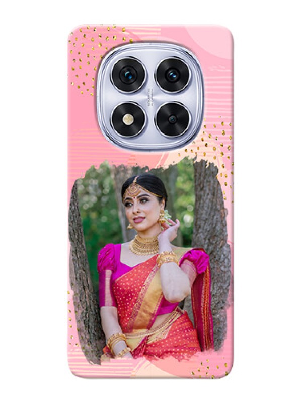 Custom Poco X7 5G Phone Covers for Girls: Gold Glitter Splash Design