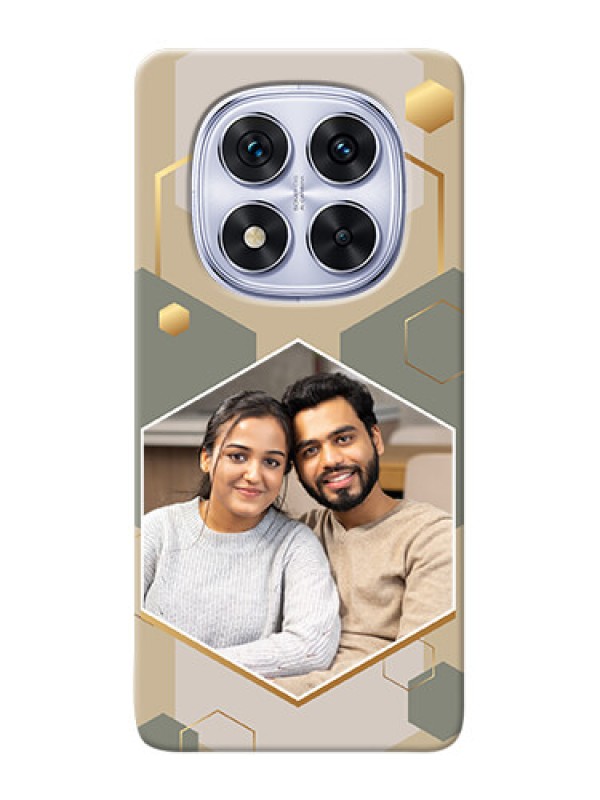 Custom Poco X7 5G Photo Printing on Case with Stylish Hexagon Pattern Design