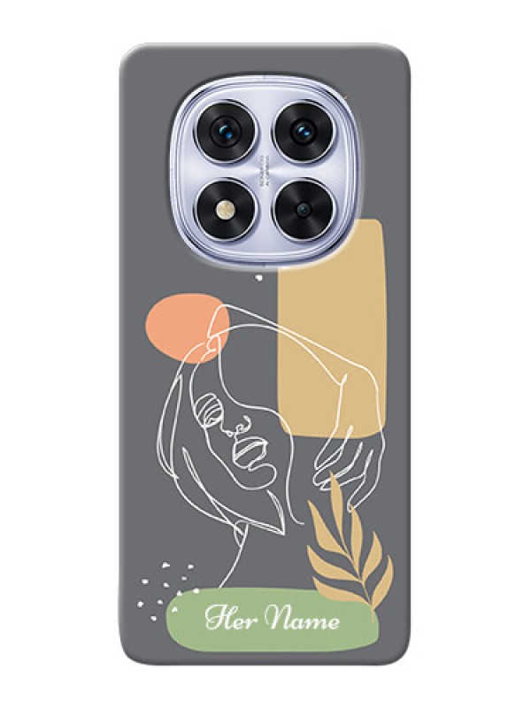 Custom Poco X7 5G Custom Phone Case with Gazing Woman line art Design