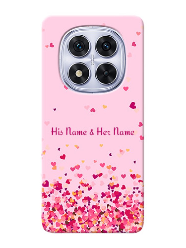 Custom Poco X7 5G Photo Printing on Case with Floating Hearts Design