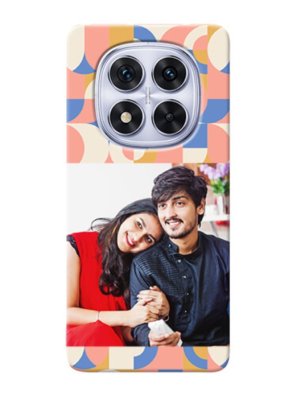 Custom Poco X7 5G Photo Printing on Case with Semicircle Maze Pattern Design