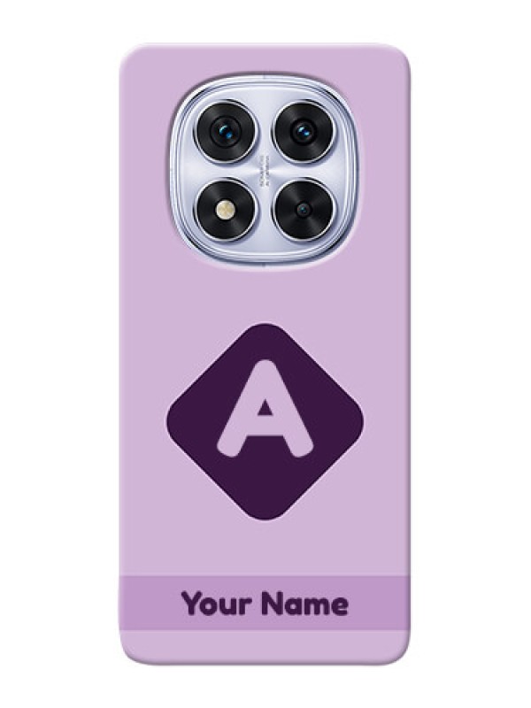 Custom Poco X7 5G Custom Mobile Case with Custom Letter in curved badge Design