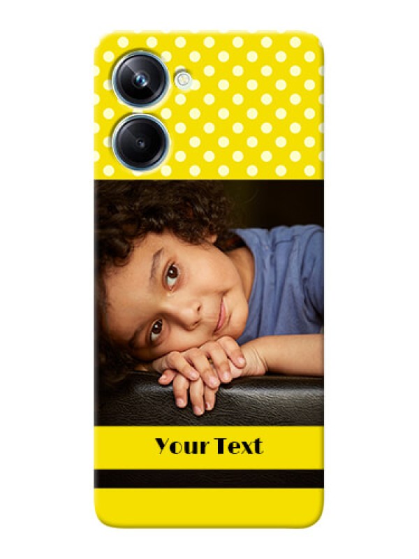 Custom Realme 10 Pro Custom Mobile Covers: Bright Yellow Case Design