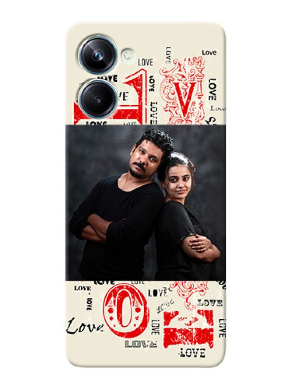 Custom Realme 10 Pro mobile cases online: Trendy Love Design Case