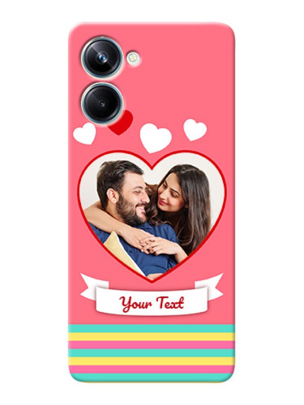 Custom Realme 10 Pro Personalised mobile covers: Love Doodle Design
