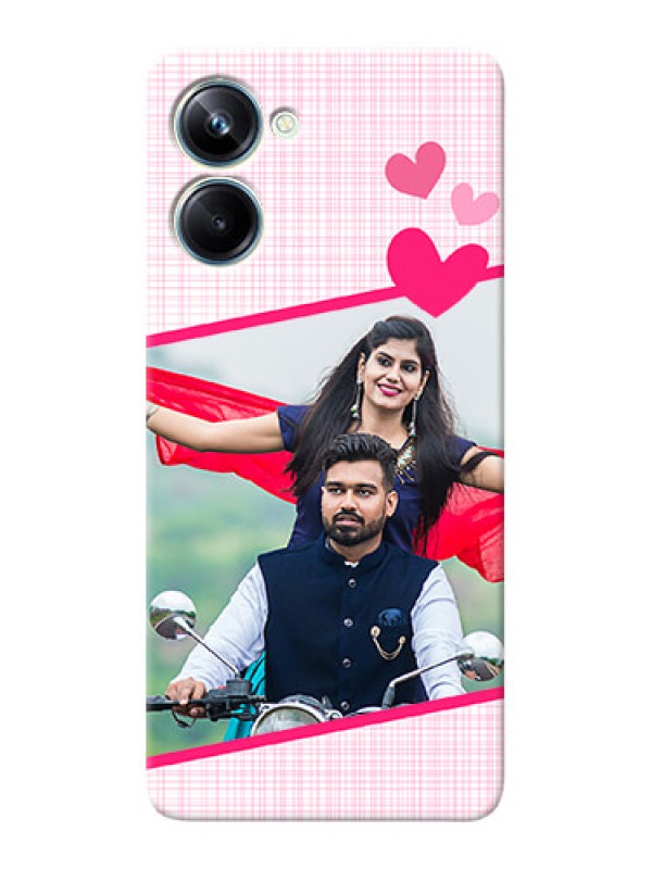 Custom Realme 10 Pro Personalised Phone Cases: Love Shape Heart Design