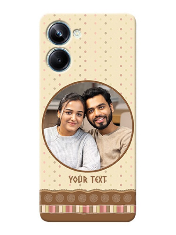 Custom Realme 10 Pro Mobile Cases: Brown Dotted Mobile Case Design