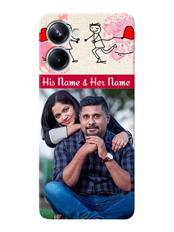Custom Realme 10 Pro phone back covers: You and Me Case Design